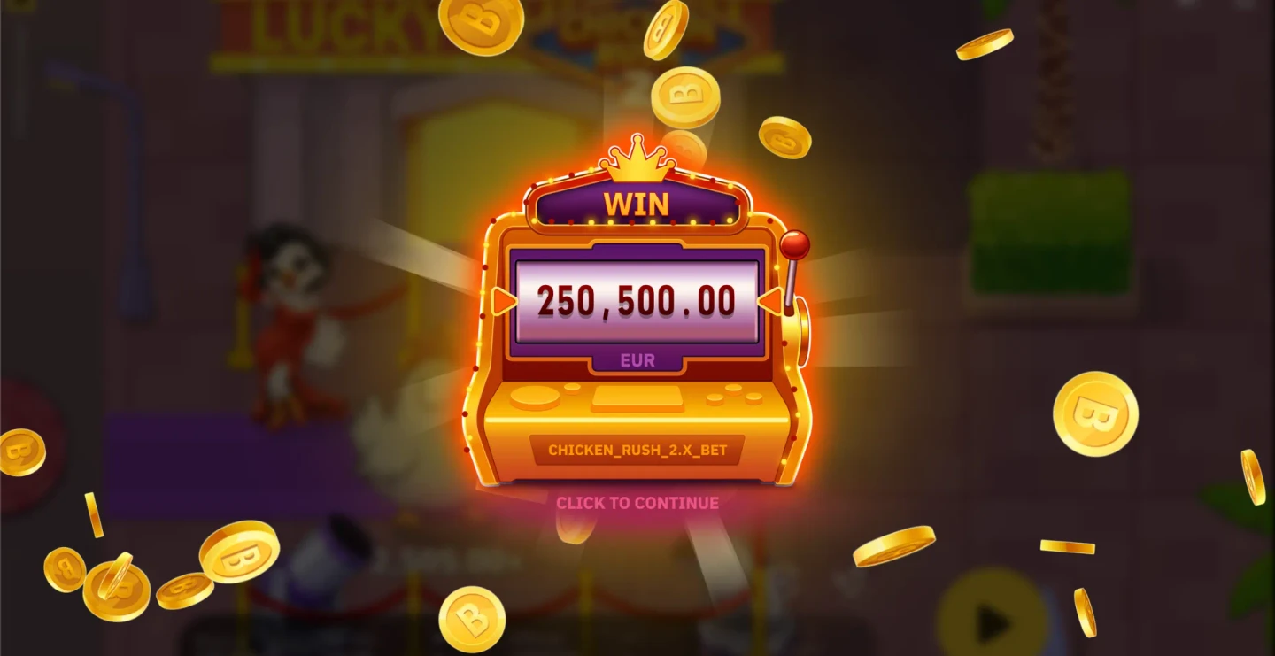 Chicken Rush 2 — difficulty and stake HUD