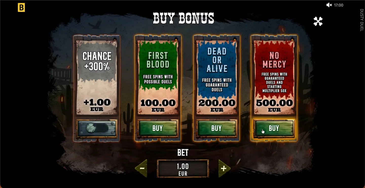 Dusty Duel Free Spins with accumulating multipliers