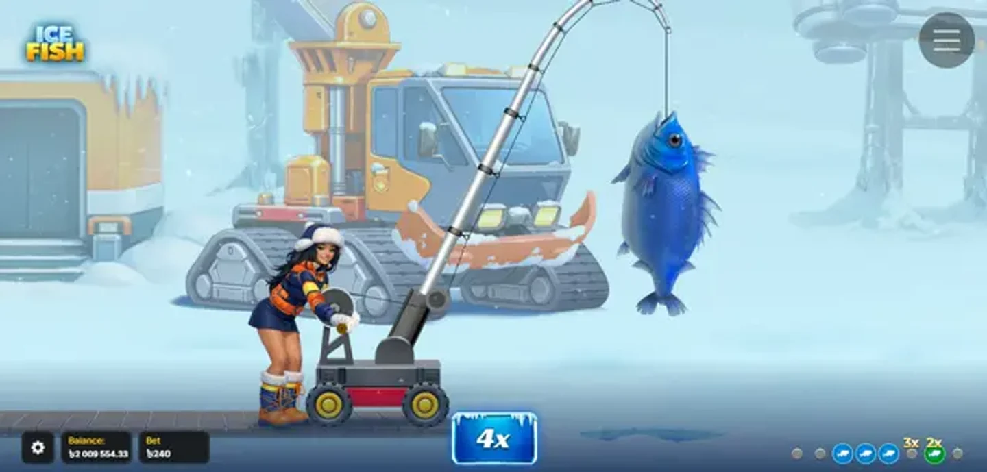 Ice Fish round result screen