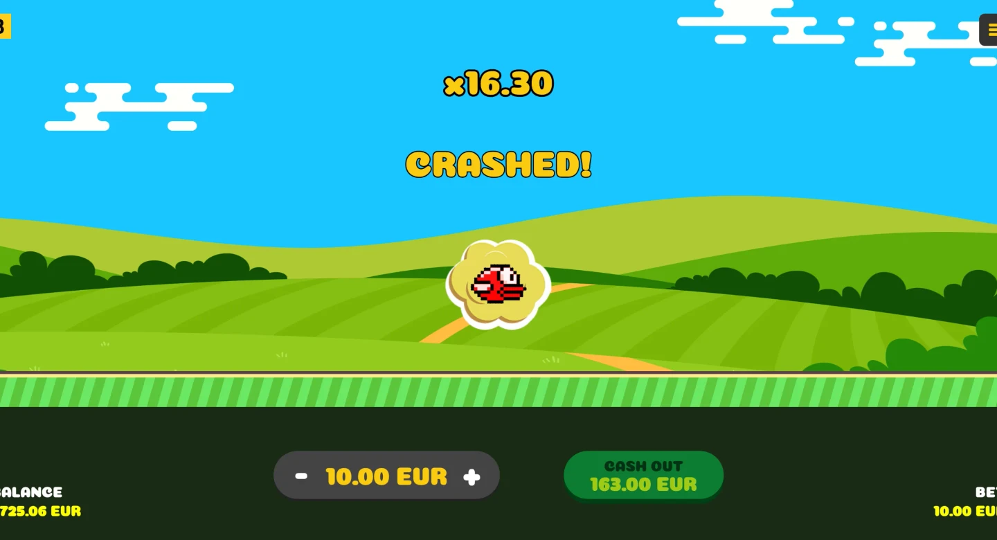 Краш раунда в Lucky Birds